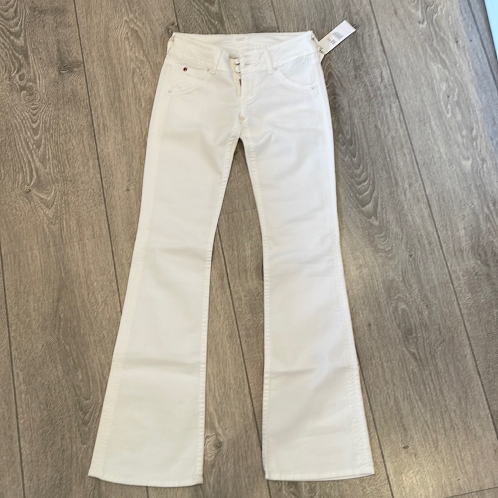 NEW Hudson Signature Bootcut Jeans White Size 24 19” Leg Opening